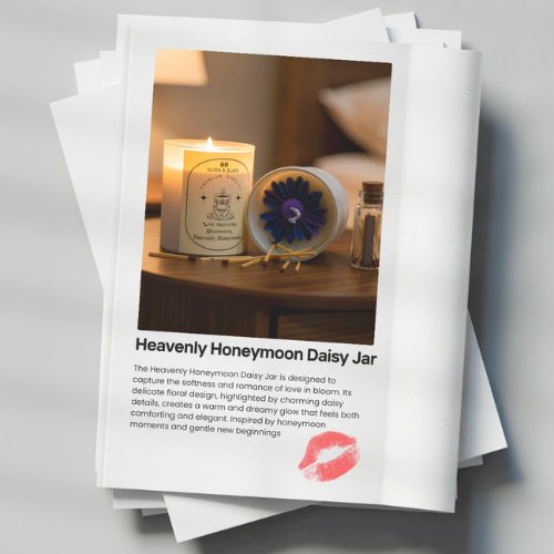 Heavenly Honeymoon Daisy jar