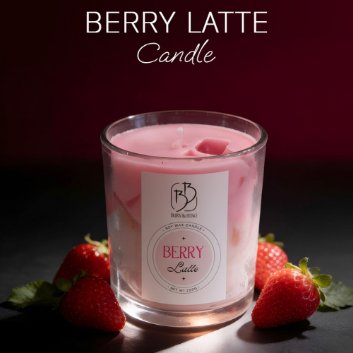 Strawberry Latte Dessert Candle