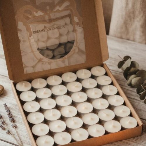 Tea Light Candles | Unscented Soy Wax